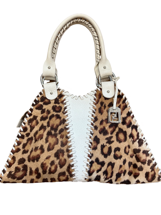 Sac Fendi Poulain Leopard